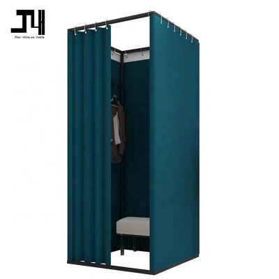 Retail Metal Dressing Room Furniture Changing Room Square Kits